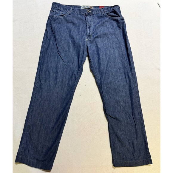 Vintage Y2K Quiksilver QuikJean Men's Denim Jeans Size 36x32 Blue Wide Leg Baggy - Picture 1 of 11